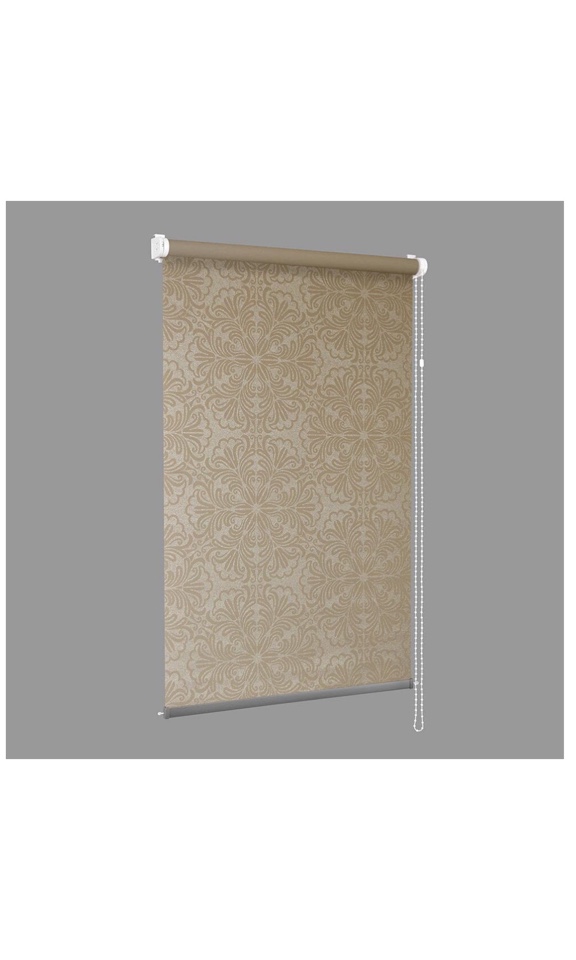 ШТОРА РУЛОННАЯ DELFA МИНИ 420059-3 ТЕМНО-БЕЖЕВЫЙ METALLIC PRINT